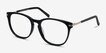 Decadence Black Acetate, MetalEyeglass Frames from EyeBuyDirect, Angle View