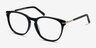 Decadence Black Acetate-metalEyeglass Frames from EyeBuyDirect, Angle View