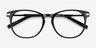 Decadence Black Acetate-metalEyeglass Frames from EyeBuyDirect, Closed View