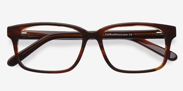 Edit Brown AcetateEyeglass Frames from EyeBuyDirect, Closed View