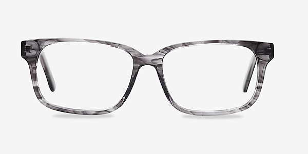 Edit Clear Gray Acétate Montures de lunettes de vue