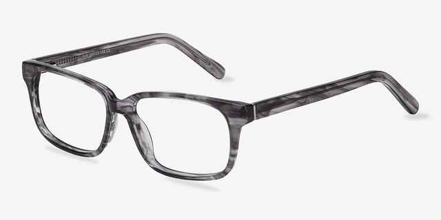 Edit Clear Gray AcetateEyeglass Frames from EyeBuyDirect, Angle View