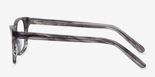 Edit Clear Gray AcetateEyeglass Frames from EyeBuyDirect, Side View