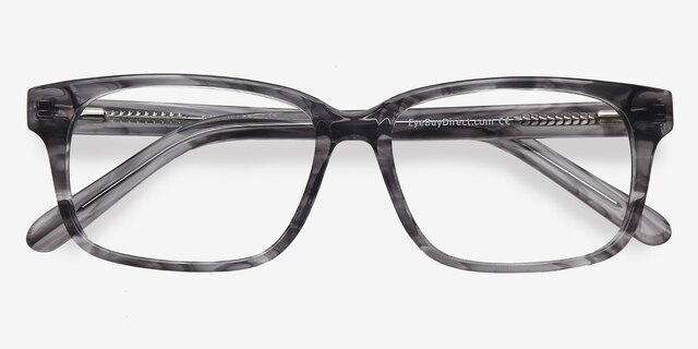 Edit Clear Gray AcetateEyeglass Frames from EyeBuyDirect, Closed View