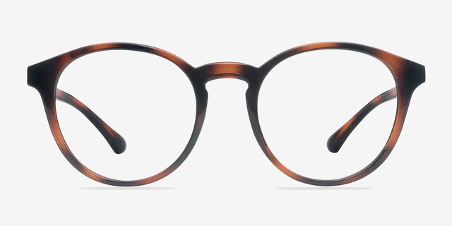 Bright Side Brown Tortoise PlasticEyeglass Frames from EyeBuyDirect, Front View