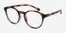 Bright Side Brown Tortoise PlasticEyeglass Frames from EyeBuyDirect, Angle View