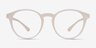 Bright Side Clear White PlasticEyeglass Frames from EyeBuyDirect, Front View