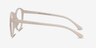 Bright Side Clear White PlasticEyeglass Frames from EyeBuyDirect, Side View