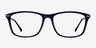 Thursday Bleu marine PlastiqueMontures de lunettes de vue d'EyeBuyDirect, Vue de Face