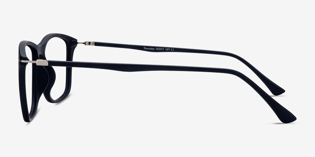 Thursday Bleu marine PlastiqueMontures de lunettes de vue d'EyeBuyDirect, Vue de Côté