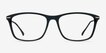 Thursday Black PlasticEyeglass Frames from EyeBuyDirect, Front View