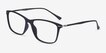 Thursday Black PlasticEyeglass Frames from EyeBuyDirect, Angle View