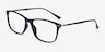 Thursday Black PlasticEyeglass Frames from EyeBuyDirect, Angle View