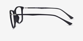 Thursday Noir Plastique Montures de lunettes de vue d'EyeBuyDirect, Vue de Côté