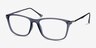 Thursday Gris PlastiqueMontures de lunettes de vue d'EyeBuyDirect, Vue d'Angle