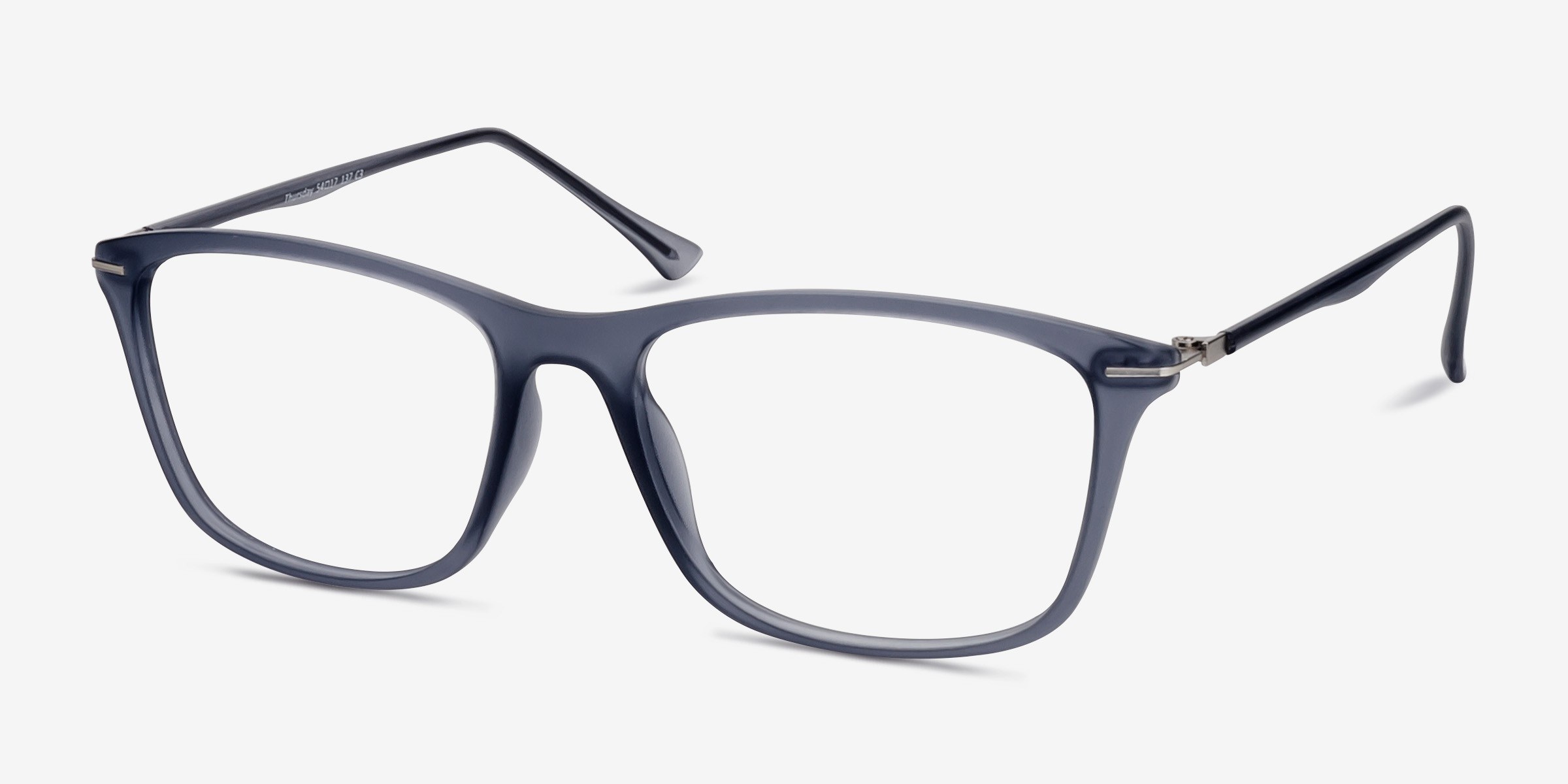 Thursday Rectangle Gray Full Rim Eyeglasses Eyebuydirect