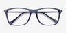 Thursday Gris PlastiqueMontures de lunettes de vue d'EyeBuyDirect, Vue Rapprochée