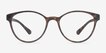 Palette Matte Leopard PlasticEyeglass Frames from EyeBuyDirect, Front View