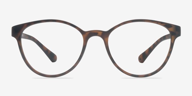 Palette Matte Leopard PlasticEyeglass Frames from EyeBuyDirect, Front View