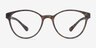 Palette Matte Leopard PlasticEyeglass Frames from EyeBuyDirect, Front View