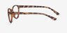 Palette Matte Leopard PlasticEyeglass Frames from EyeBuyDirect, Side View
