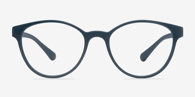 Palette Matte Green PlasticEyeglass Frames from EyeBuyDirect, Front View