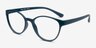 Palette Matte Green PlasticEyeglass Frames from EyeBuyDirect, Angle View