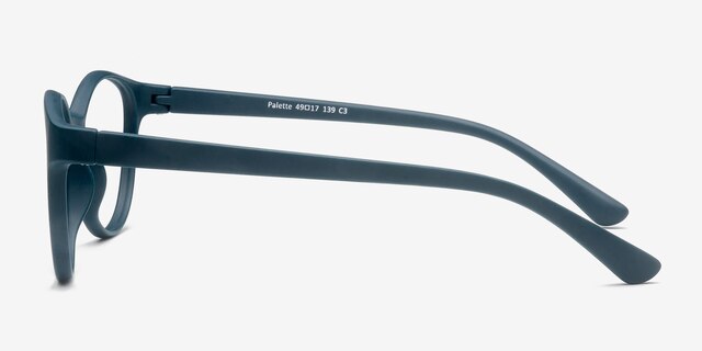 Palette Matte Green PlasticEyeglass Frames from EyeBuyDirect, Side View