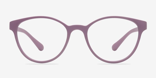 Palette Matte Purple PlasticEyeglass Frames from EyeBuyDirect, Front View