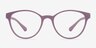 Palette Matte Purple PlasticEyeglass Frames from EyeBuyDirect, Front View