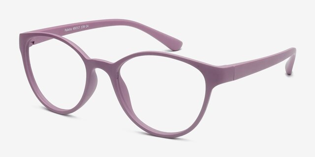 Palette Matte Purple PlasticEyeglass Frames from EyeBuyDirect, Angle View