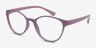 Palette Matte Purple PlasticEyeglass Frames from EyeBuyDirect, Angle View