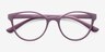 Palette Matte Purple PlasticEyeglass Frames from EyeBuyDirect, Closed View