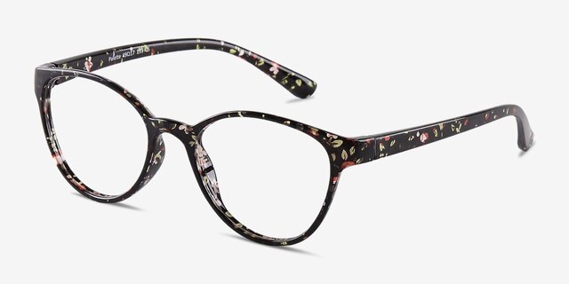 Palette Floral PlasticEyeglass Frames from EyeBuyDirect, Angle View
