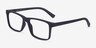 Persian Matte Navy PlasticEyeglass Frames from EyeBuyDirect, Angle View