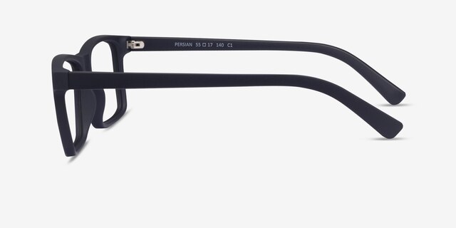 Persian Matte Navy PlasticEyeglass Frames from EyeBuyDirect, Side View