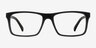 Persian Matte Black PlasticEyeglass Frames from EyeBuyDirect, Front View