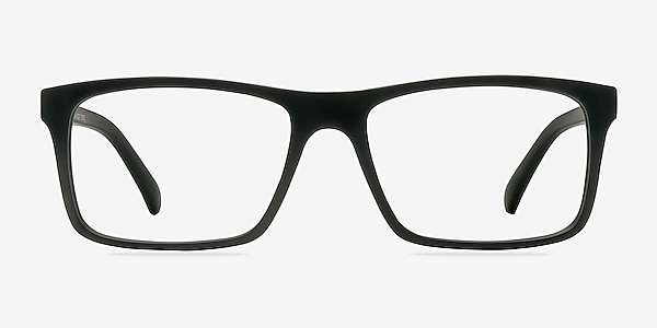 Persian Matte Black Plastic Eyeglass Frames