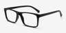 Persian Matte Black PlasticEyeglass Frames from EyeBuyDirect, Angle View