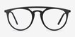Fiasco Matte Black PlasticEyeglass Frames from EyeBuyDirect, Front View