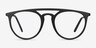 Fiasco Matte Black PlastiqueMontures de lunettes de vue d'EyeBuyDirect, Vue de Face