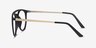 Fiasco Matte Black PlastiqueMontures de lunettes de vue d'EyeBuyDirect, Vue de Côté