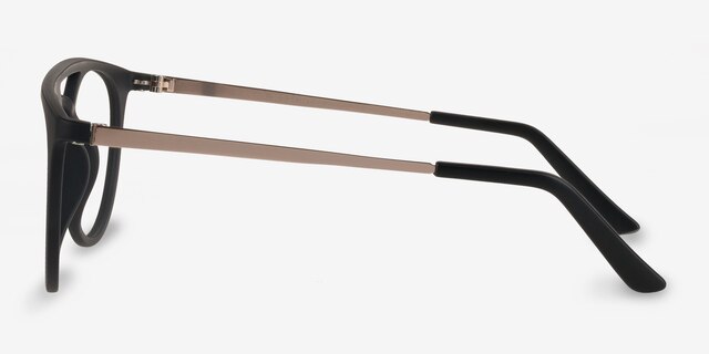 Fiasco Matte Navy PlasticEyeglass Frames from EyeBuyDirect, Side View
