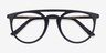Fiasco Matte Navy PlasticEyeglass Frames from EyeBuyDirect, Closed View
