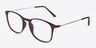 Little Bit Matte Purple PlasticEyeglass Frames from EyeBuyDirect, Angle View