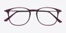 Little Bit Matte Purple PlasticEyeglass Frames from EyeBuyDirect, Closed View
