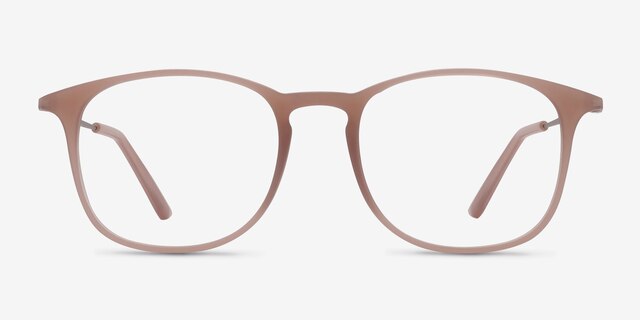 Little Bit Matte Pink MetalEyeglass Frames from EyeBuyDirect, Front View