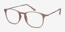 Little Bit Matte Pink MetalEyeglass Frames from EyeBuyDirect, Angle View