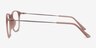 Little Bit Matte Pink MetalEyeglass Frames from EyeBuyDirect, Side View