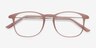 Little Bit Matte Pink MetalEyeglass Frames from EyeBuyDirect, Closed View